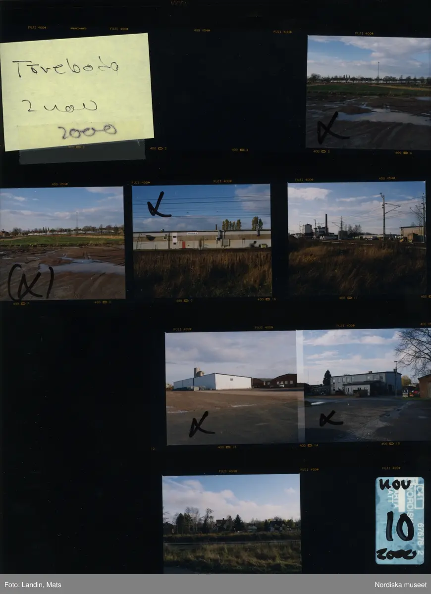 Töreboda,  industrispår, industri, Järnväg. år 2000