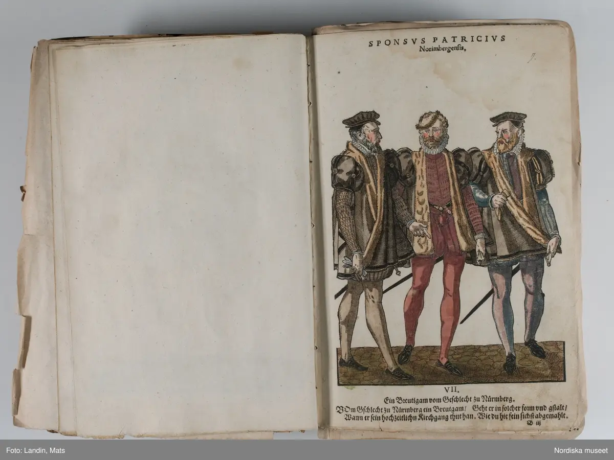 Bilder av och ur boken Trachtenbuch av Hans Weigel, tryckt 1577 i Nürnberg. Original i Nordiska museets bibliotek.

Habitvs Præcipvorvm Popvlorvm, Tam Virorvm Qvam fœminarum Singulari arte depicti.
Dräkt, dräktskick bilder från Europa, Afrika, Orienten och nya Amerika.