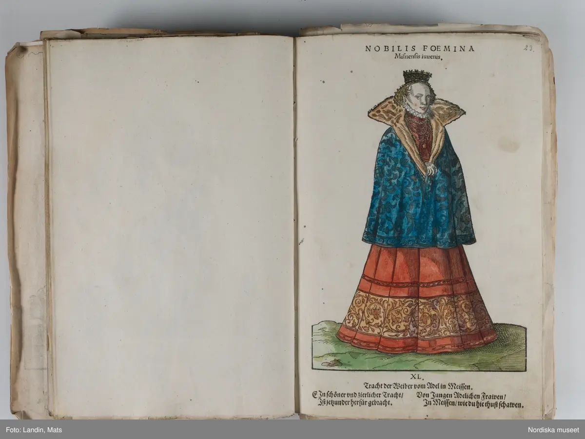 Bilder av och ur boken Trachtenbuch av Hans Weigel, tryckt 1577 i Nürnberg. Original i Nordiska museets bibliotek.

Habitvs Præcipvorvm Popvlorvm, Tam Virorvm Qvam fœminarum Singulari arte depicti.
Dräkt, dräktskick bilder från Europa, Afrika, Orienten och nya Amerika.
