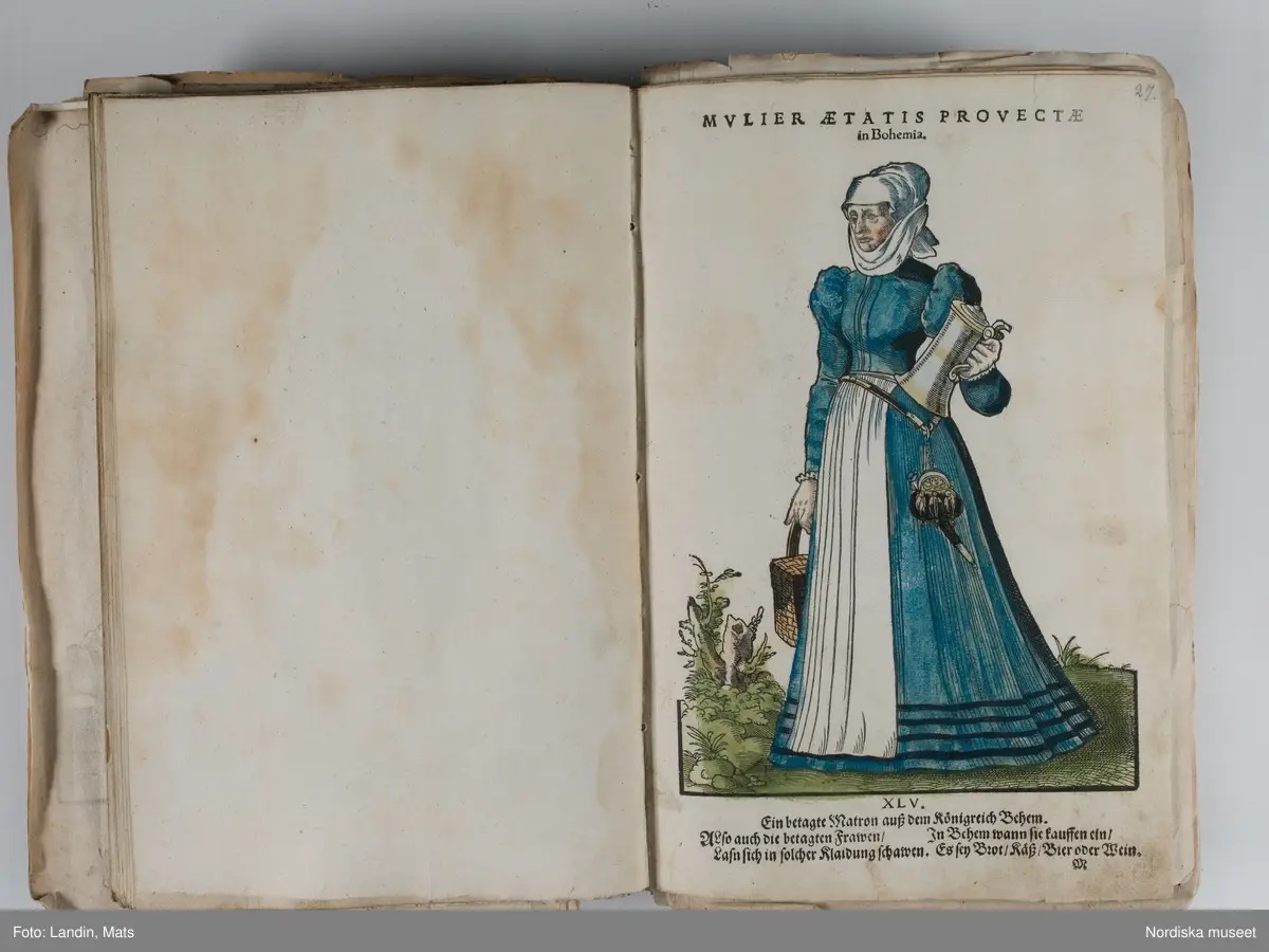 Bilder av och ur boken Trachtenbuch av Hans Weigel, tryckt 1577 i Nürnberg. Original i Nordiska museets bibliotek.

Habitvs Præcipvorvm Popvlorvm, Tam Virorvm Qvam fœminarum Singulari arte depicti.
Dräkt, dräktskick bilder från Europa, Afrika, Orienten och nya Amerika.