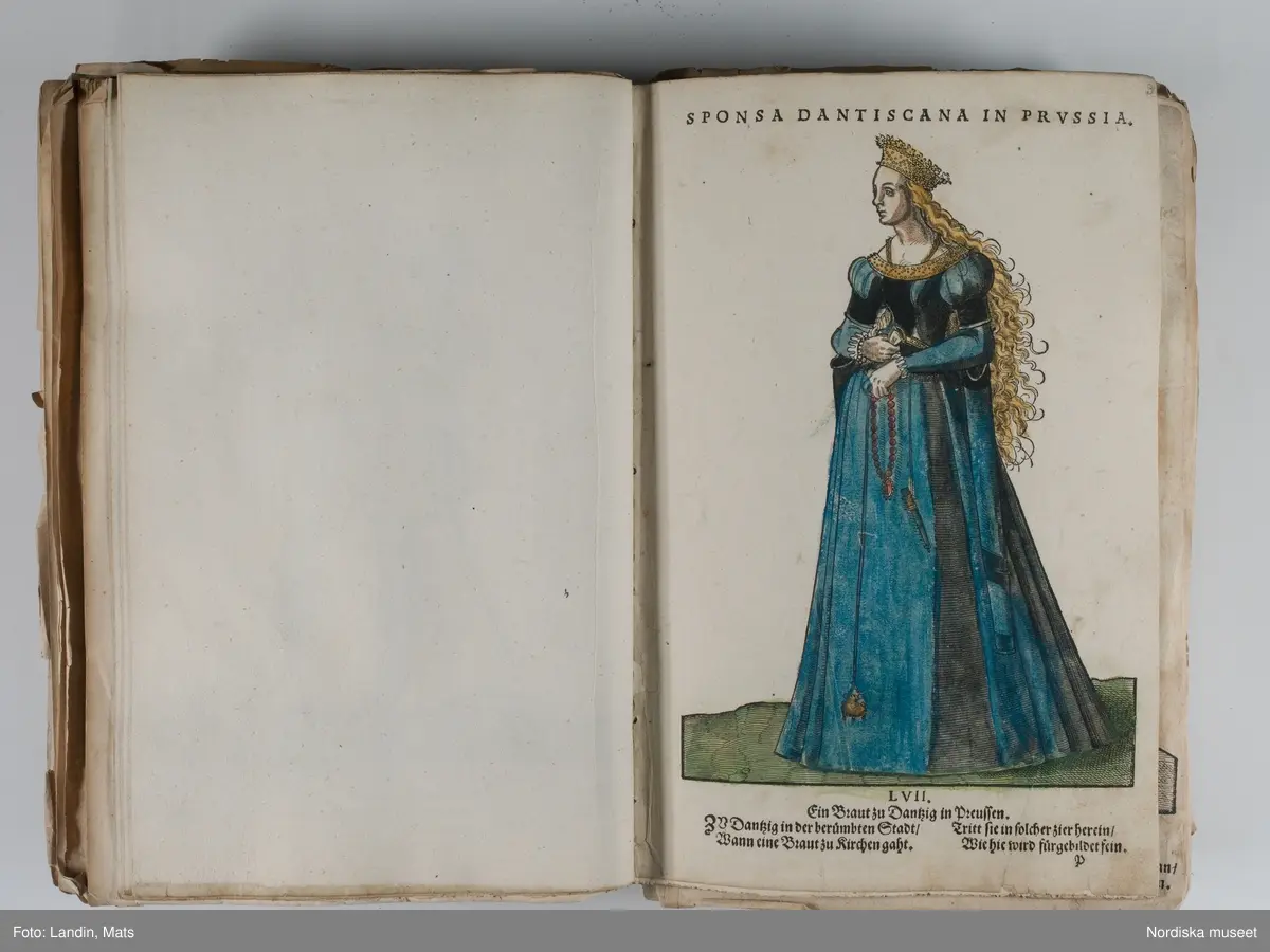 Bilder av och ur boken Trachtenbuch av Hans Weigel, tryckt 1577 i Nürnberg. Original i Nordiska museets bibliotek.

Habitvs Præcipvorvm Popvlorvm, Tam Virorvm Qvam fœminarum Singulari arte depicti.
Dräkt, dräktskick bilder från Europa, Afrika, Orienten och nya Amerika.