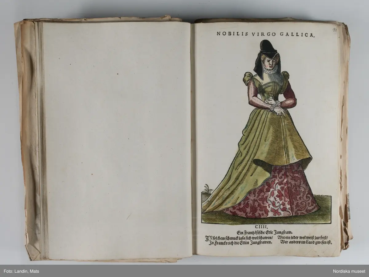 Bilder av och ur boken Trachtenbuch av Hans Weigel, tryckt 1577 i Nürnberg. Original i Nordiska museets bibliotek.

Habitvs Præcipvorvm Popvlorvm, Tam Virorvm Qvam fœminarum Singulari arte depicti.
Dräkt, dräktskick bilder från Europa, Afrika, Orienten och nya Amerika.