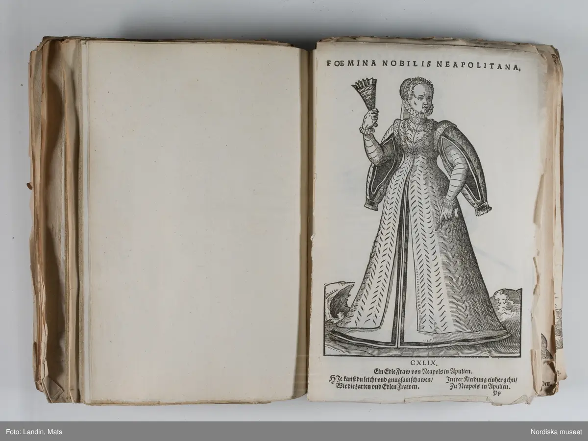 Bilder av och ur boken Trachtenbuch av Hans Weigel, tryckt 1577 i Nürnberg. Original i Nordiska museets bibliotek.

Habitvs Præcipvorvm Popvlorvm, Tam Virorvm Qvam fœminarum Singulari arte depicti.
Dräkt, dräktskick bilder från Europa, Afrika, Orienten och nya Amerika.