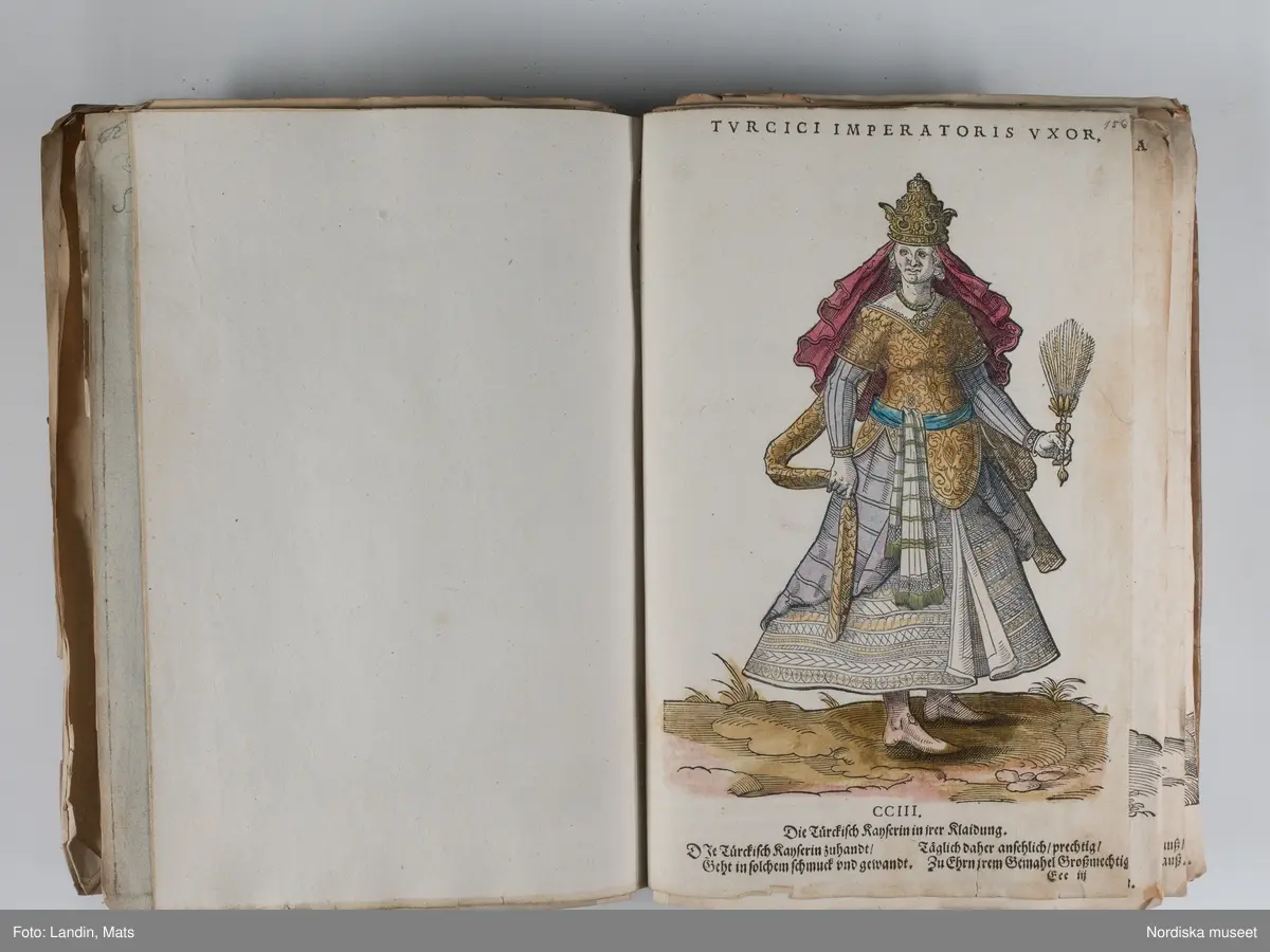 Bilder av och ur boken Trachtenbuch av Hans Weigel, tryckt 1577 i Nürnberg. Original i Nordiska museets bibliotek.

Habitvs Præcipvorvm Popvlorvm, Tam Virorvm Qvam fœminarum Singulari arte depicti.
Dräkt, dräktskick bilder från Europa, Afrika, Orienten och nya Amerika.
