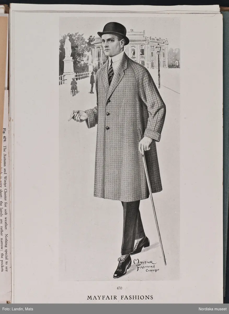 Herrmode, katalog Mayfair Fashions sommaren 1921.