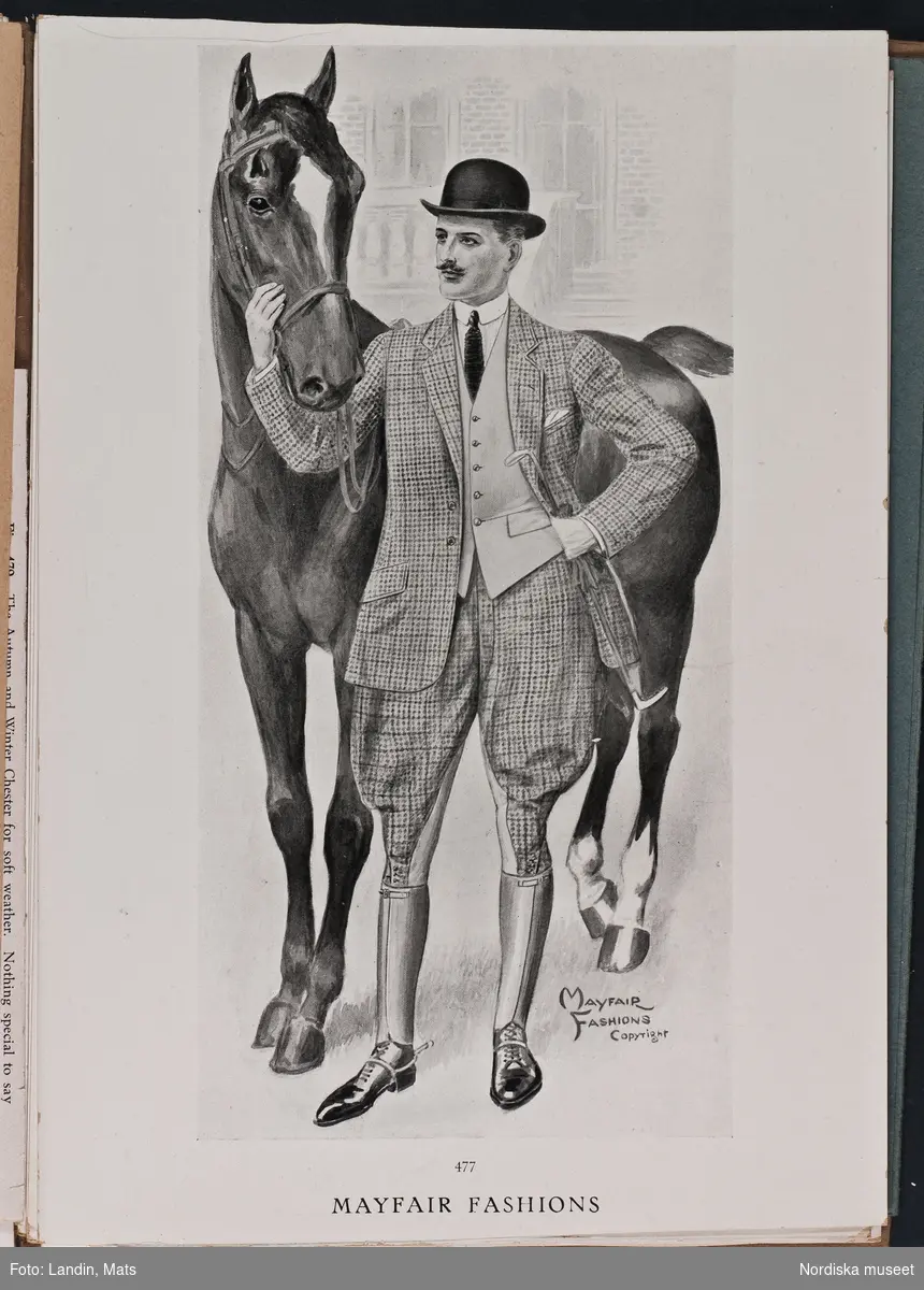 Herrmode, katalog Mayfair Fashions sommaren 1921.