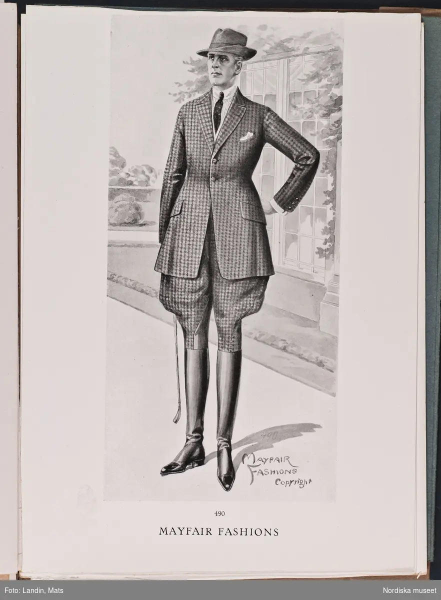 Herrmode, katalog Mayfair Fashions sommaren 1921.