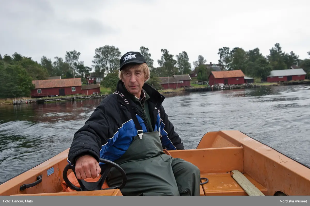 Runnö. Småland. Göran Karlsson fiskare