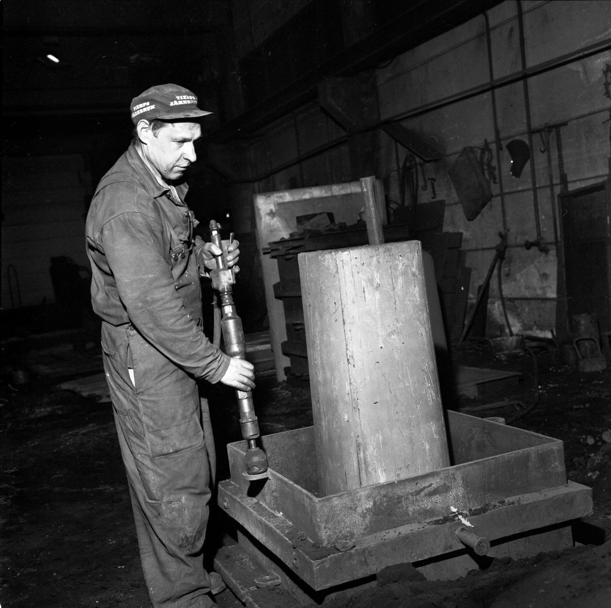 Tierps Järnbruk AB, Tierp, Uppland, interiör december 1966