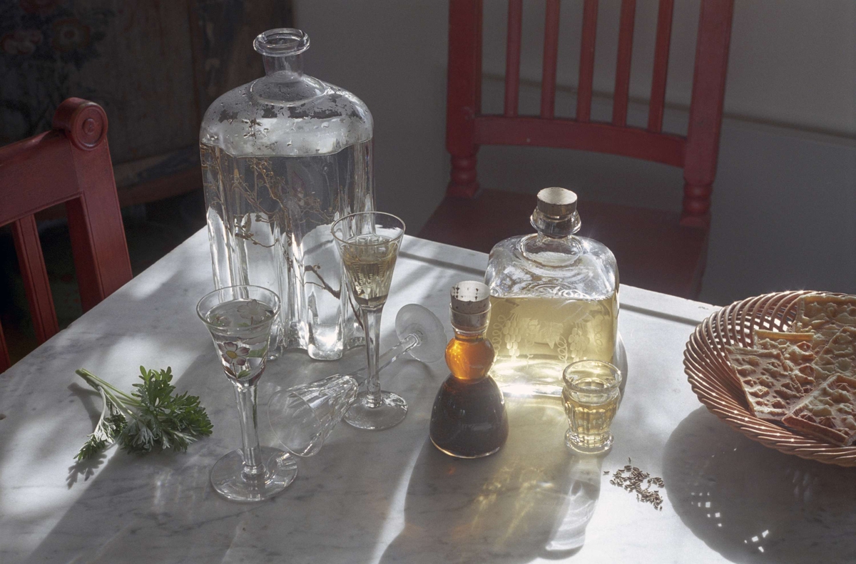 Brännvinskryddning med malört och kummin, Uppland 1994