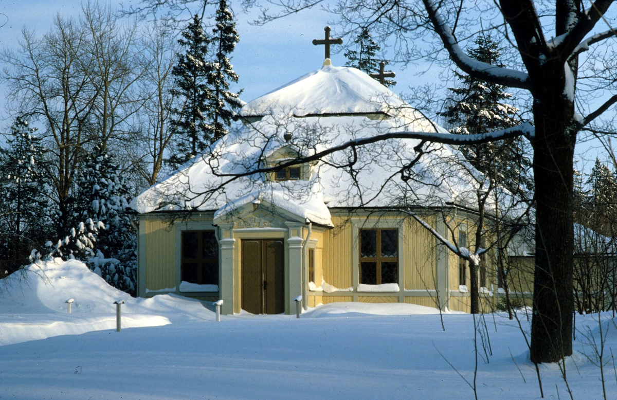 Karlholms kapell, Karlholmsbruk, Västlands socken, Uppland år 1977