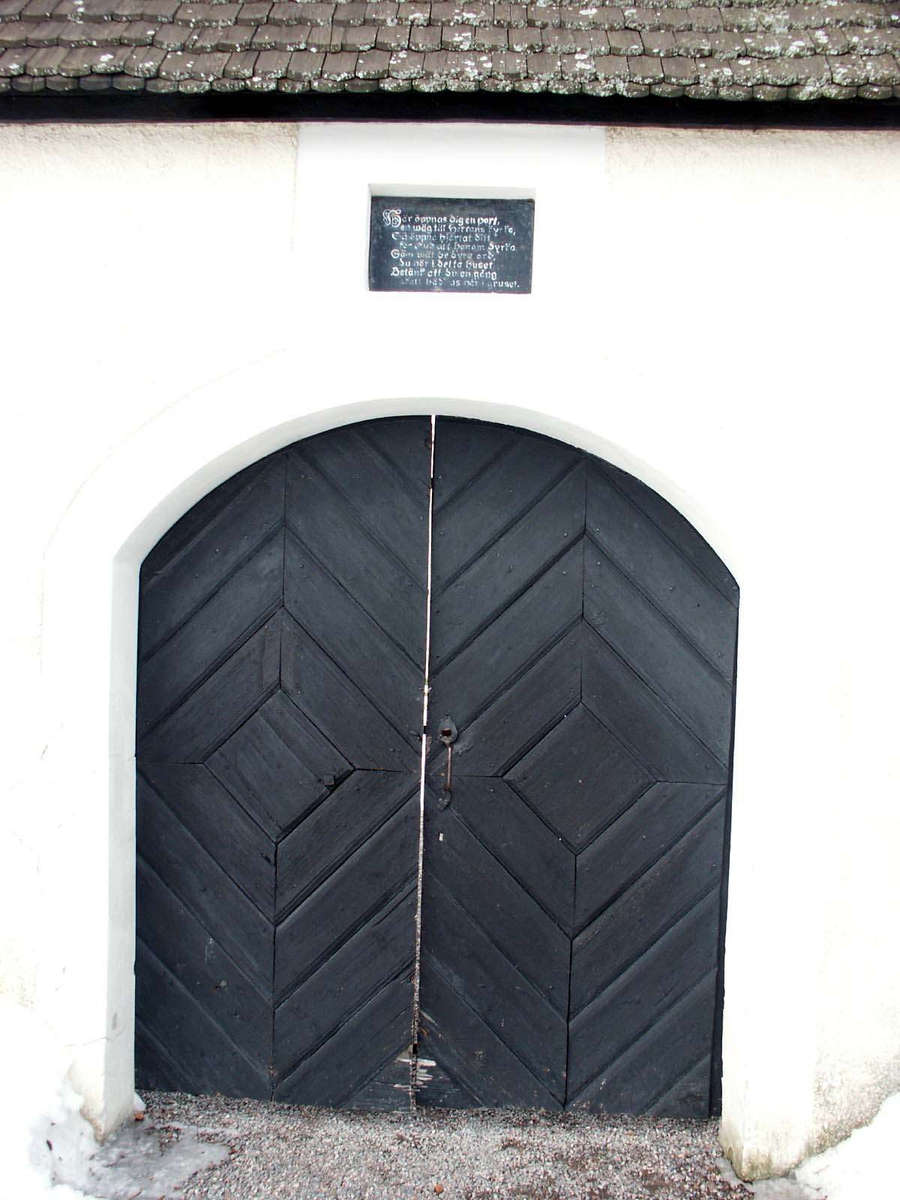 Port i stiglucka, Kungs-Husby kyrka, Kungs-Husby socken, Uppland 2005