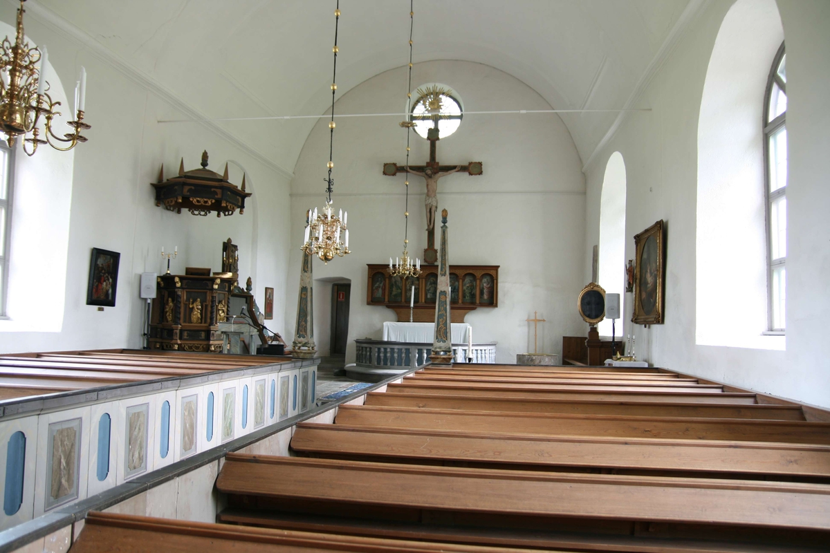Interiör i  Åkerby kyrka, Åkerby socken, Uppland 2007  