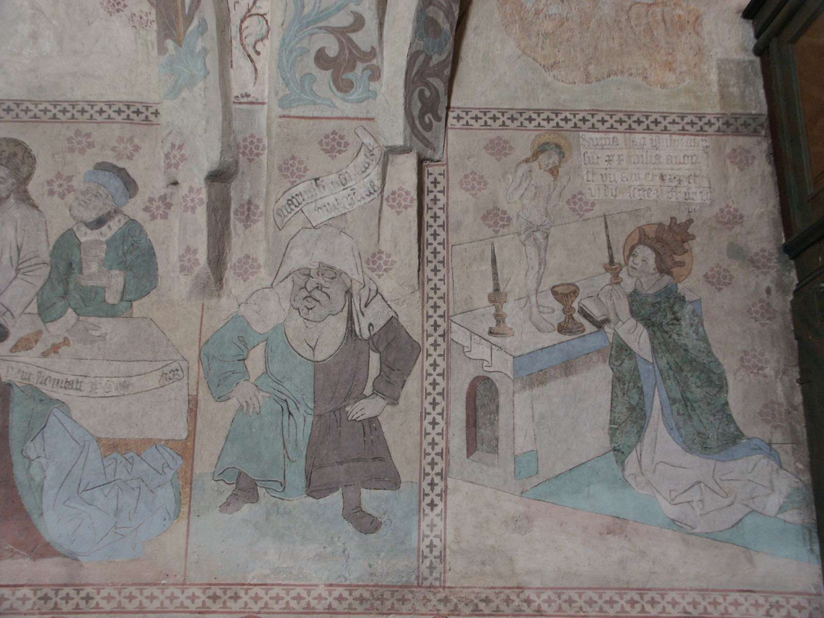 Kalkmålning i Husby-Sjutolfts kyrka, Uppland 2004