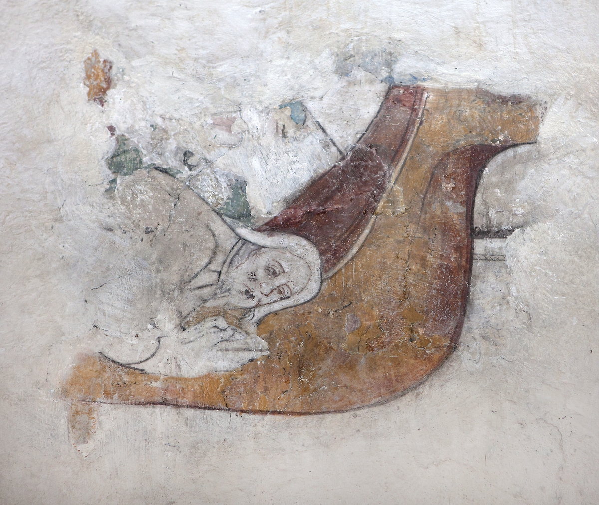 Kalkmålning av Albertus Pictor, Bälinge kyrka, Uppland 2011