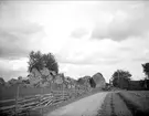 Flyttblock vid väg i Marsta, Bälinge socken, Uppland september 1917