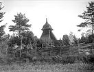 Klockstapeln vid Lagga kyrka, Lagga socken, Uppland 1926