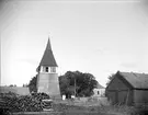 Klockstapeln vid Dalby kyrka, Dalby socken, Uppland september 1915