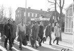 Fallskärmsjägarskolan i Karlsborg 1950-tal. Inryckning.