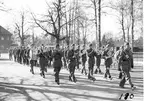 Fallskärmsjägarskolan i Karlsborg 1950-tal.Inryckning.