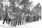 Fallskärmsjägarskolan i Karlsborg 1950-tal.Inryckning.