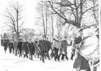 Fallskärmsjägarskolan i Karlsborg 1950-tal.Inryckning.