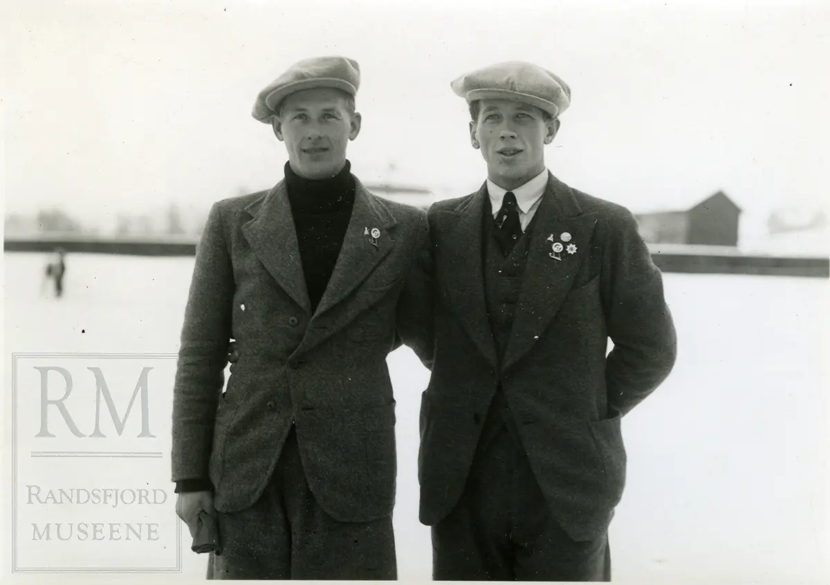 Skøyteløperne Michael Staksrud og Hans Engnestangen
