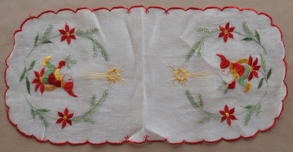 Julemotiv, julenisse, stjerne, blomster