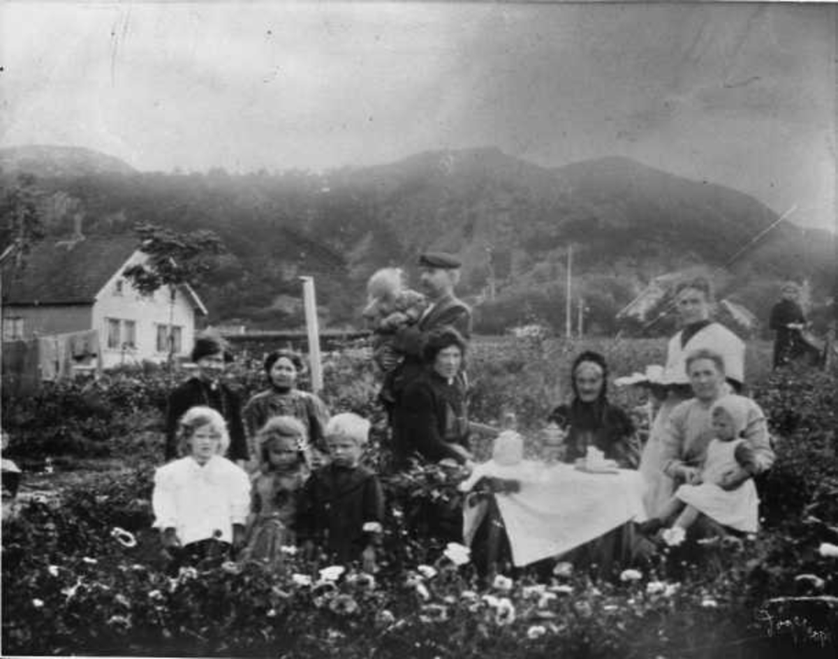 Familien Selmer Hana på Hana, piknik