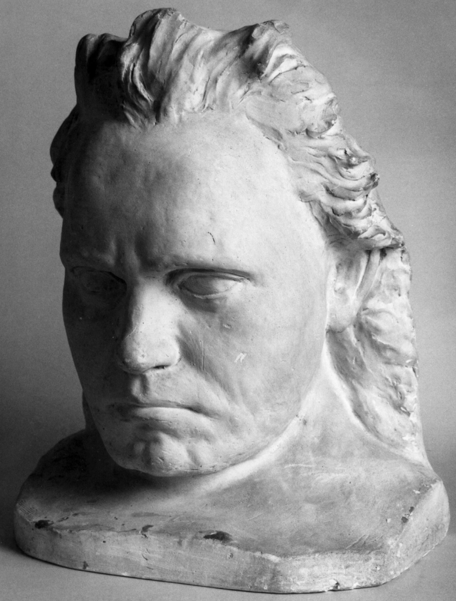 Byste av Beethoven.