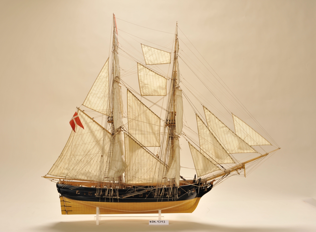 'Lougen' var konstruert av fabrikkmester Stibolt, bygd i København 1805,  overgikk til den norske marine 1816. Solgt til Fredrikstad og ombygget til bark 1825, solgt til Kristiania 1829. Kondemnert  Cuxhaven  1882 og opphugget.