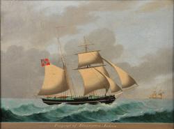 Prospect af Skonnerten 'Andrea' [Oljemaleri]