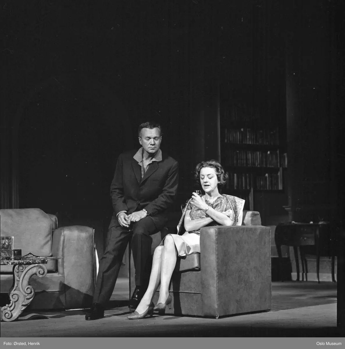 Nationaltheatret, sceneprøve, "Balansegang" av Edward Albee, skuespillere
