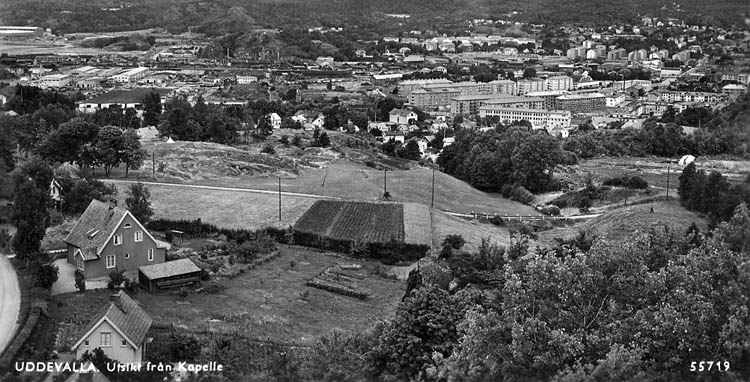 Uddevalla. Utsikt från Kapelle. 55719.