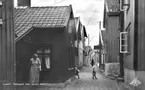 Lysekil. Gatuparti från gamla sta'n.
Foto, 1822.