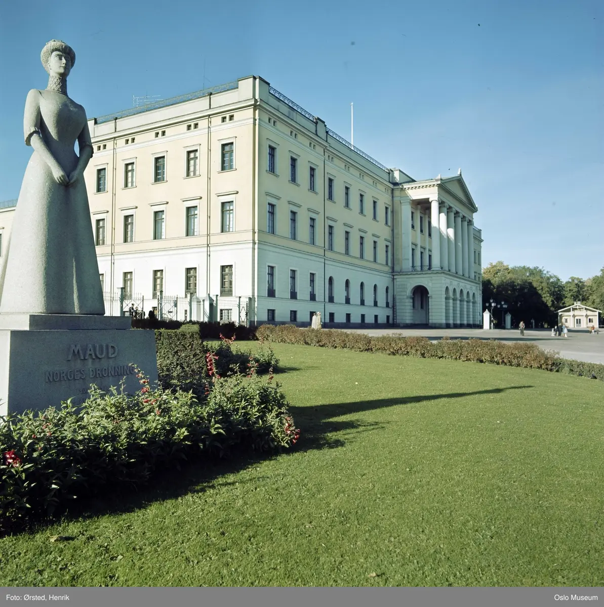 park, portrettstatue, Slottet, Gardens vaktstue