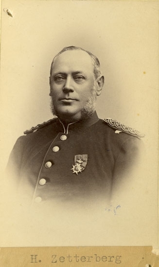 Text på kortets baksida: "Herman Zetterberg, f. 1831 d. 1898".