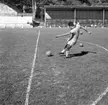 Brasiliens lag tränar på Rimnersvallen inför VM-match i fotboll 1958