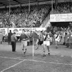 Vänskapsmatch i fotboll mellan Vasco da Gama från Brasilien och Oddevold från Sverige på Rimnersvallen i Uddevalla den 6 juni 1959