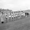 Vänskapsmatch i fotboll mellan Vasco da Gama från Brasilien och Oddevold från Sverige på Rimnersvallen i Uddevalla den 6 juni 1959