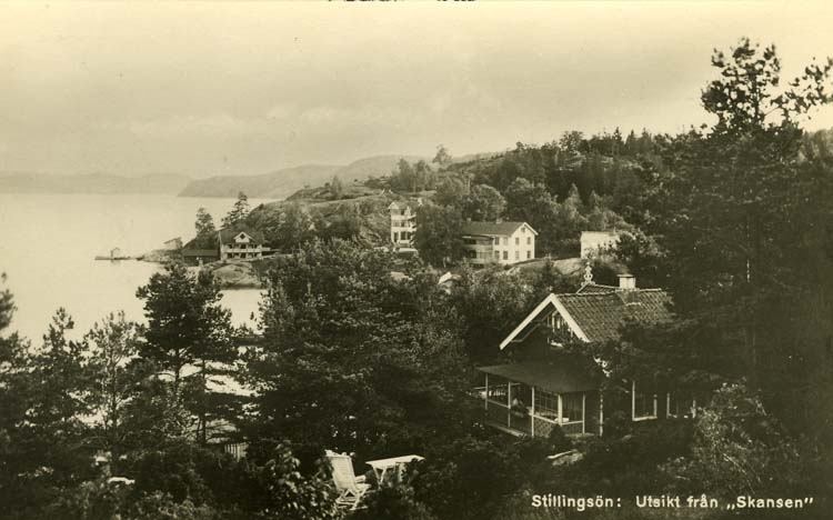 Stillingsön. Utsikt från "Skansen".