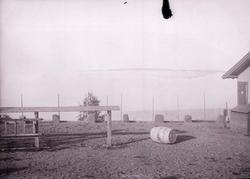 Enligt text som medföljde bilden: "Gjöviksbanan. Dimma 29/9 