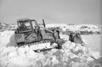 Snöröjning i Lysekil vintern 1966