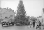 Julskyltning i Brastad år 1967.