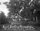 Enligt text på fotot: Emil Carlson Bergagården St. Levene Vesterg. 15-8-29