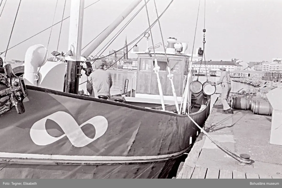 Fotografens noteringar: "Elisabeth Tegner Juni -82 Foodia Lysekil."

