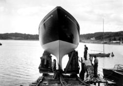 "På bryggan Carl Andersson. Key."