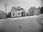 Husen längs Elsbergsgatan, Uddevalla omkring 1930