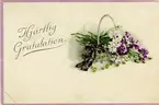Notering på kortet: Hjärtlig Gratulation.