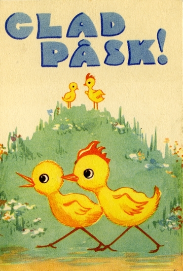 Påskhälsning. "Glad Påsk!"